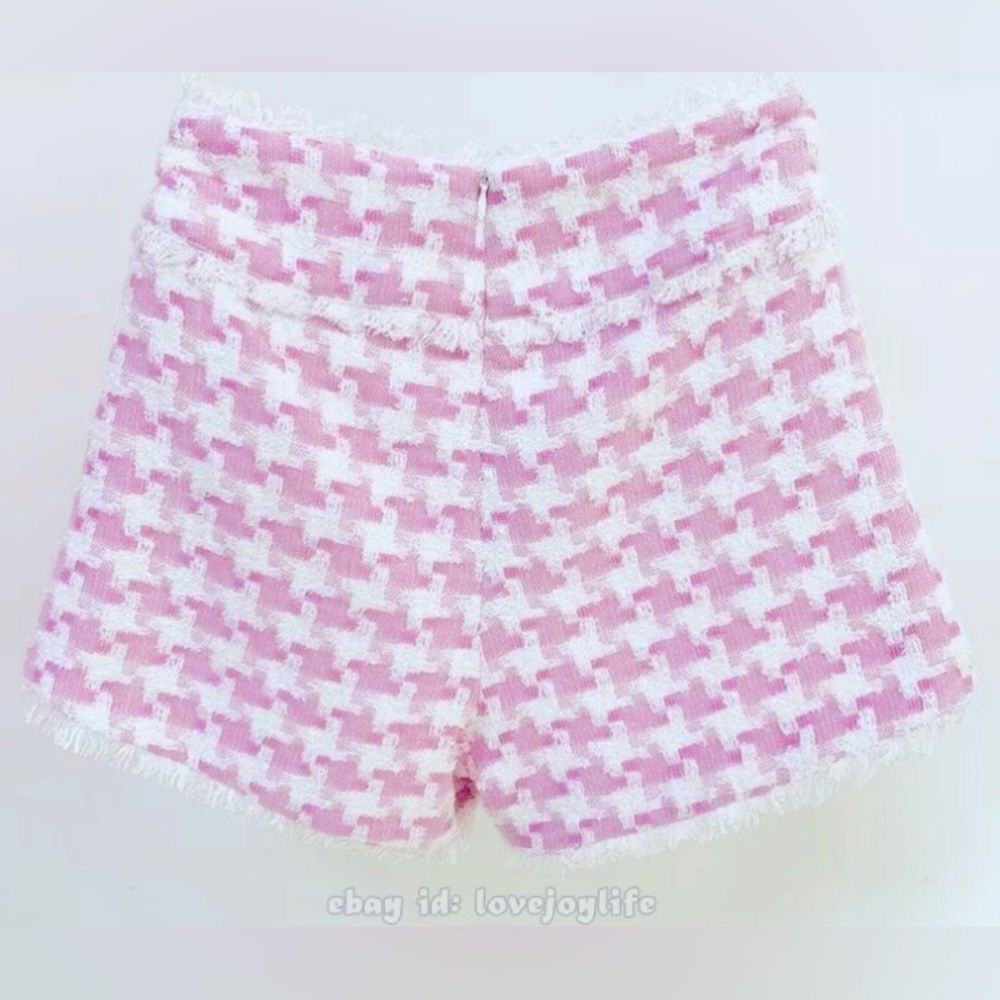 Chic Pink and White shorts; Size small - Picture 2 of 11